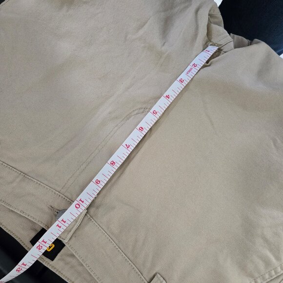 Cat Womens Beige Denim Cotton Work Pants Size 8 - Picture 13 of 14